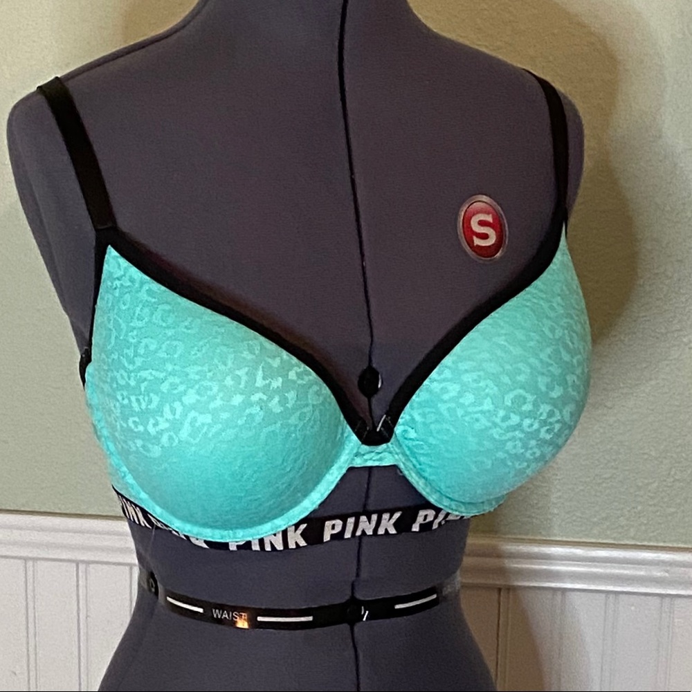 Pink VS push up bra